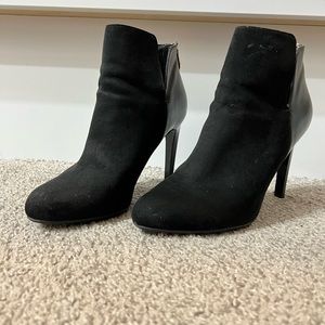 Zara black heel booties